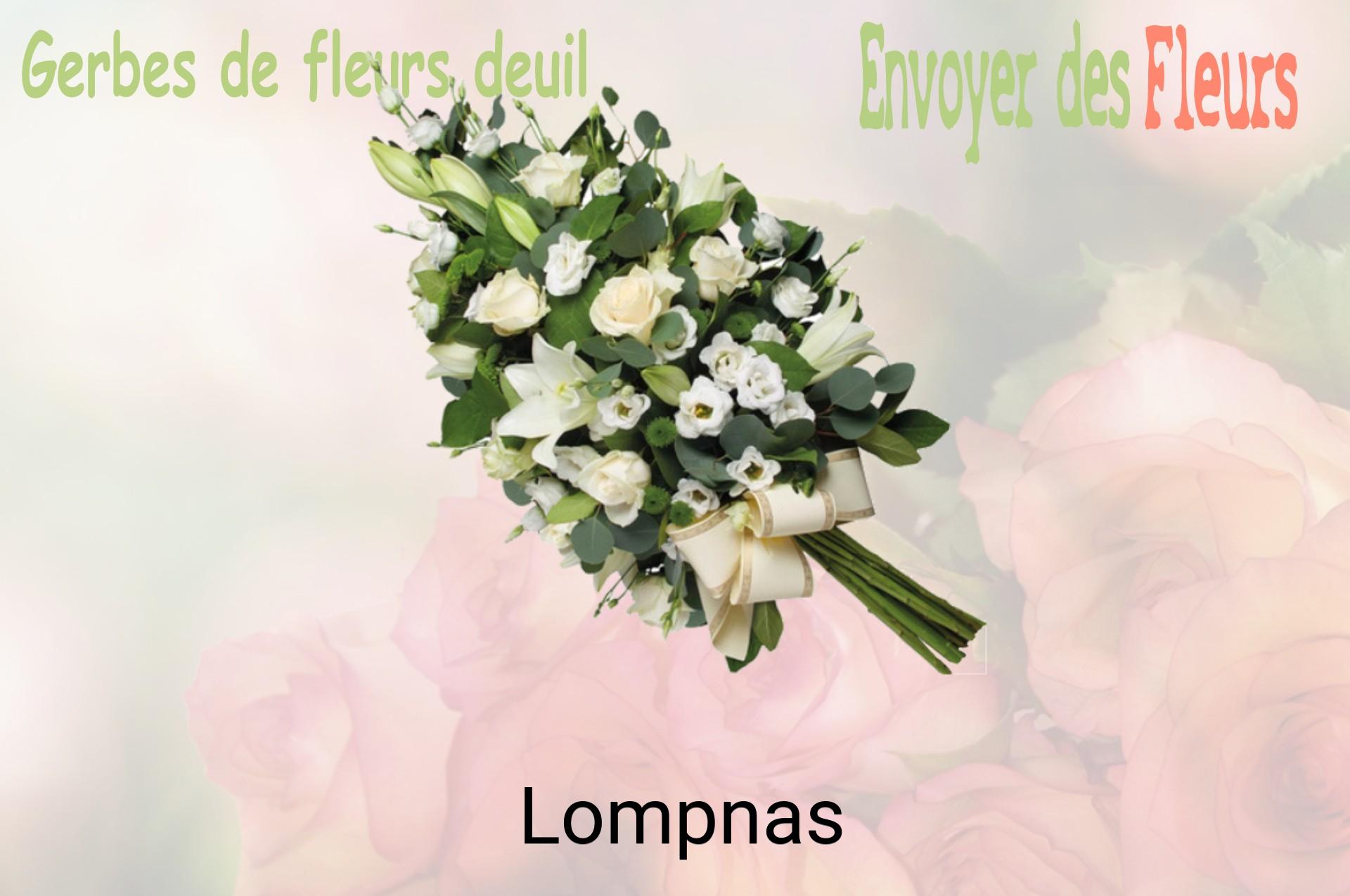 Gerbe de fleurs de deuil livrée à Lompnas